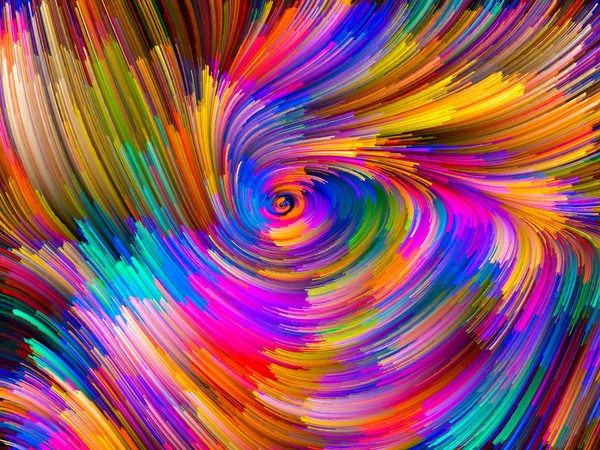 Visualizzazione del Vortice di Colore — Foto Stock