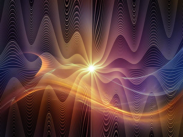 Reinos de ondas de luz — Fotografia de Stock