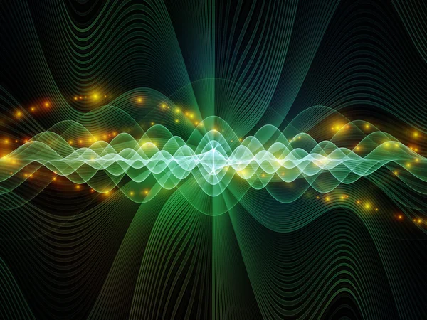 光の波の仮想化 — ストック写真