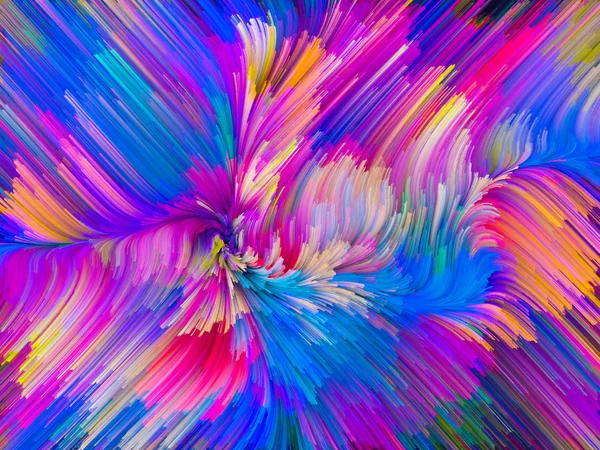 Toward Digital Color Vortex — Stock Photo, Image