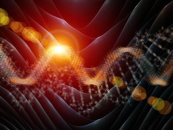 Lights of DNA — Stock Photo, Image