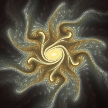 Fraktal akış serisi. Bilim, akış görselleştirme, fraktal geometri, kaos teorisi, sanat ve tasarım konularındaki ilkel kaosun anımsatıcı soyut bir görüntüsü..