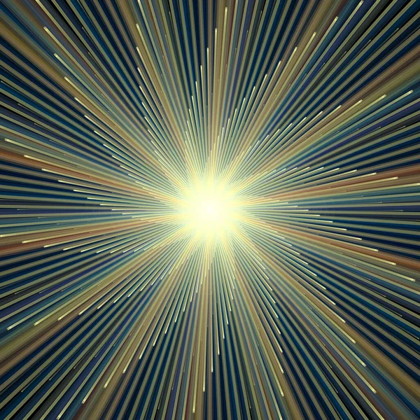 Fraktal Patlama Şablonu serisi. Çizim ve tasarım için kullanılan ince çizgi radyal deseninin oluşturulması.