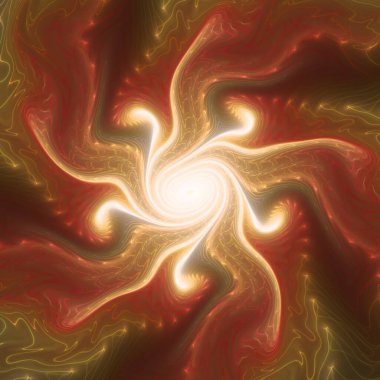 Fraktal Geometri serisi. Matematik, fraktal tasarım, bilim, görselleştirme, organik geometri üzerine karmaşık bir sıvı elementler senfonisi..