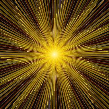 Fraktal Patlama Şablonu serisi. Çizim ve tasarım için kullanılan ince çizgi radyal deseninin oluşturulması.