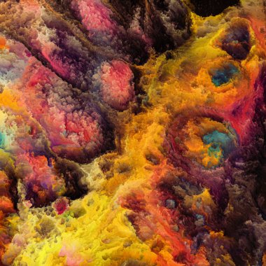 Dokunsal Dokular serisi. Yaratıcılık, hayal gücü ve tasarım konularındaki dinamik renkli dokulardan oluşan soyut bir arka plan. İnsan bağlantıları koptuğunda, dokuların sesleri gelişir..