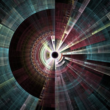 Radyal simetri serisi. Bilim, radyal geometri, görselleştirme, matematik ve fraktal tasarım konularındaki yayılan geometrik desenler.