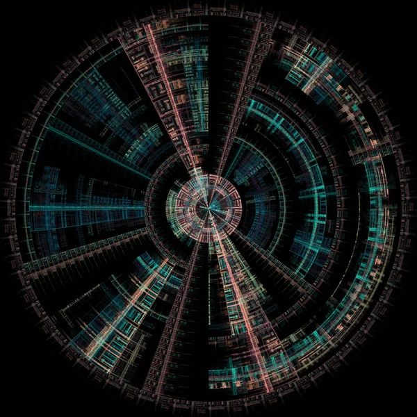 Radyal simetri serisi. Bilim, radyal geometri, görselleştirme, matematik ve fraktal tasarım konularındaki yayılan geometrik desenler.