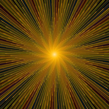 Fraktal Patlama Şablonu serisi. Çizim ve tasarım için kullanılan ince çizgi radyal deseninin oluşturulması.