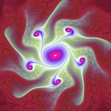 Fraktal akış serisi. Kaos teorisi, sanat, akış görselleştirme, fraktal geometri, bilim ve tasarım konularındaki dinamik ve soyut güçlerin güçlü bir ifadesi..