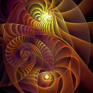 Uzay türbülans serisi. Popüler bilim, eğitim ve araştırma konularında dalgalanan frekans dalgaları örüntüsü.