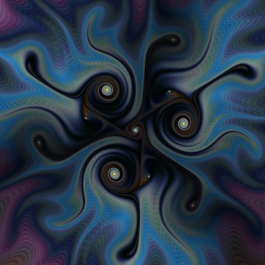 Fraktal Geometri serisi. Evrenin görsel, organik geometri, matematik, fraktal tasarım ve bilim konularındaki iç ritminin soyut bir tasviri..