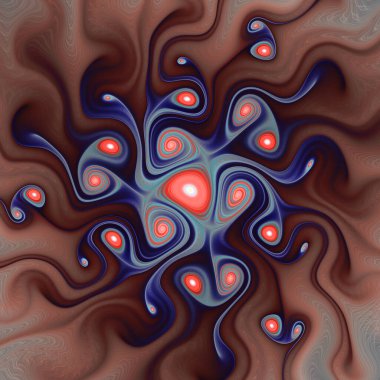 Fraktal akış serisi. Hayatın sanat, akış görselleştirme, fraktal geometri, kaos teorisi, bilim ve tasarım konularındaki akışının güçlü bir görsel ifadesi..