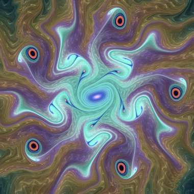 Fraktal Geometri serisi. Matematik, fraktal tasarım, bilim, görselleştirme, organik geometri üzerine derin uzay ve zamanın karmaşık bir görsel anlatımı..