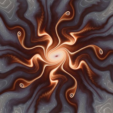 Fraktal akış serisi. Hayatın sanat, akış görselleştirme, fraktal geometri, kaos teorisi, bilim ve tasarım konularındaki akışının güçlü bir görsel ifadesi..