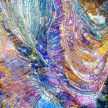 Işıldayan Cam serisi. Duyusal büyü, ışık algısı, hayal gücü ve yaratıcılık konularındaki doymuş cam kalıplarının yaratıcı düzenlenmesi.