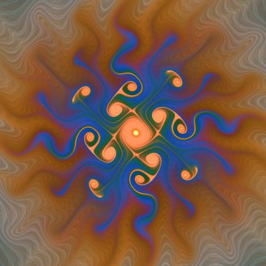 Fraktal Girdap serisi. Matematik, fraktal tasarım, bilim, görselleştirme ve organik geometri konularındaki akışkan eşmerkezli şekillerin soyut bir canlandırması.