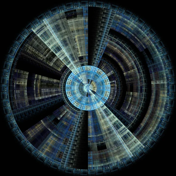 Fraktal Disk serisi. Fraktal alev görselleştirme, kaos teorisi, sanat, bilim, tasarım ve fraktal geometri konularındaki canlı, geometrik tekerleğin grafiksel çizimi.