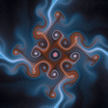 Fraktal Geometri serisi. Matematik, fraktal tasarım, bilim, görselleştirme, organik geometri konularındaki dinamik kuvvetlerin karmaşık ve güzel bir görsel gösterisi..