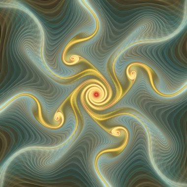 Fraktal akış serisi. Bilim, akış görselleştirme, fraktal geometri, kaos teorisi, sanat ve tasarım konularındaki dinamik ve karmaşık kalıpların sıvı benzeri bir yorumu.