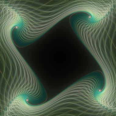 Fraktal akış serisi. Kaos teorisi, sanat, akış görselleştirme, fraktal geometri, bilim ve tasarım konularındaki evrensel dönüşüm için güçlü bir görsel metafor..