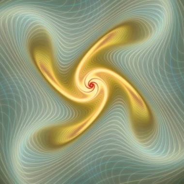 Fraktal akış serisi. Sanat, akış görselleştirme, fraktal geometri, kaos teorisi, bilim ve tasarım konularında görünmeyen güçleri yansıtan akışkan bir bileşim..
