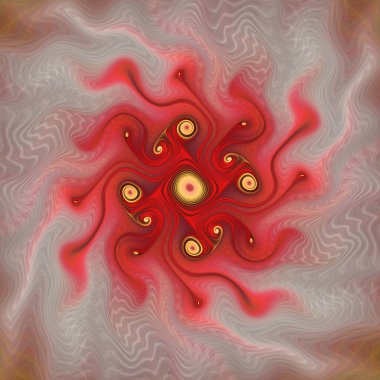 Fraktal Girdap serisi. Matematik, fraktal tasarım, bilim, görselleştirme ve organik geometri konularında sürekli hareket eden organik bir grafik tasarımı.