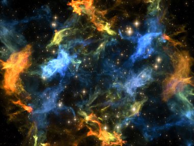 Evren kompozisyon arka plan