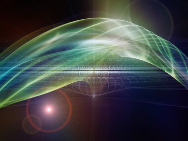 doğru dijital ışık dalgaları