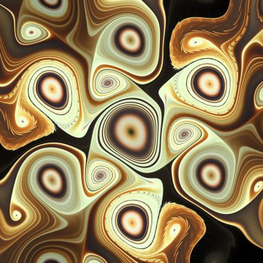 Fraktal Girdap serisi. Matematik, fraktal tasarım, bilim, görselleştirme ve organik geometri konularındaki görünmeyen biyolojik akımların soyut yorumlanması.