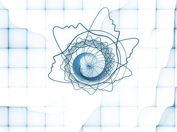 Entfaltung der Geometrie der Seele — Stockfoto