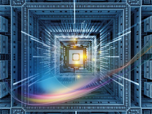 Metaforische Cpu achtergrond — Stockfoto