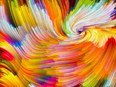 Renk girdap kompozisyon