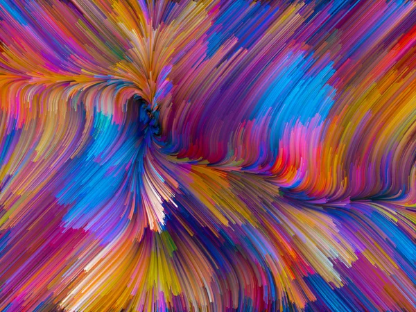 Toward Digital Color Vortex — Stock Photo, Image