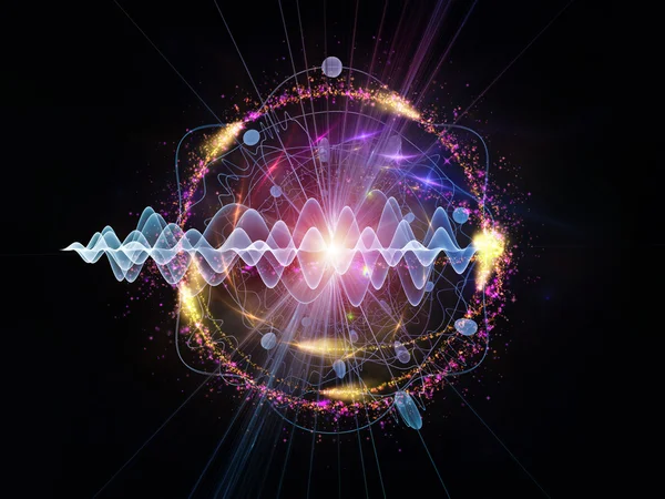 Acceleration of Quantum Wave — Stock Photo, Image