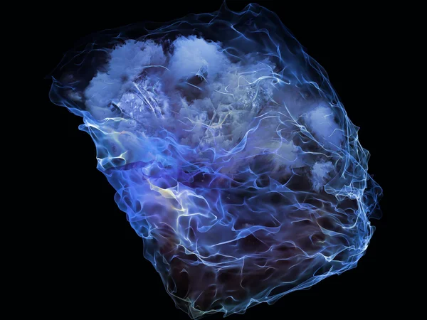 Visualisierung von Geistespartikeln — Stockfoto