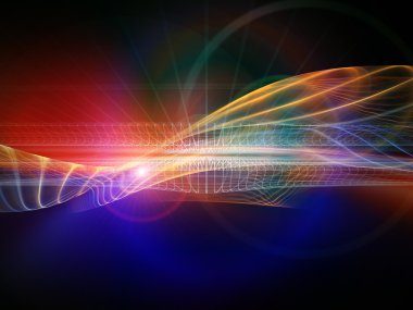 doğru dijital ışık dalgaları