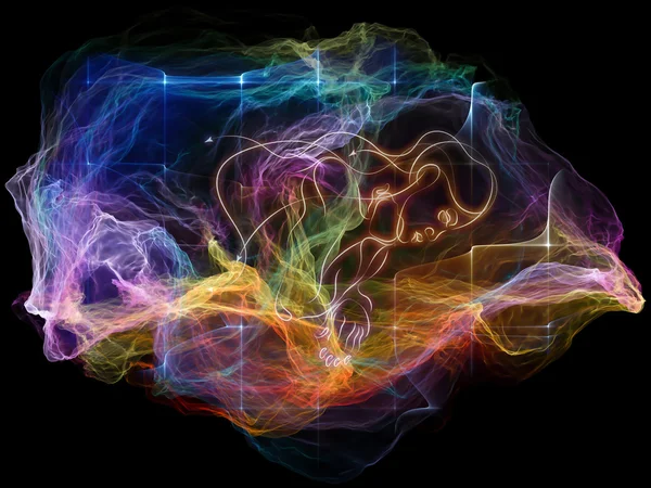 Vision of Mind Particle — Stock Photo, Image