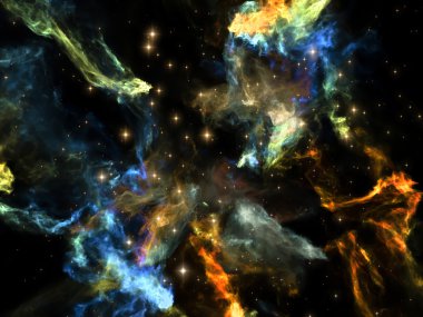 Evren kompozisyon arka plan