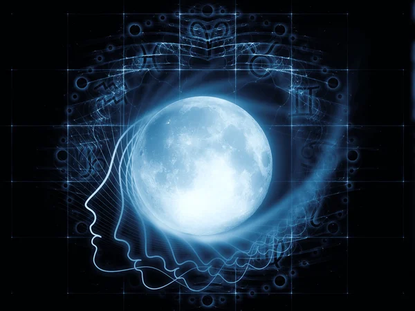 Lunar Magnetism background — Stockfoto