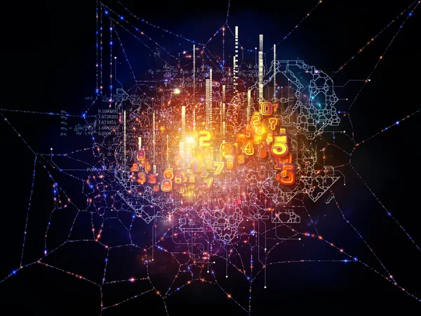 네트워크의 패러다임 — 스톡 사진