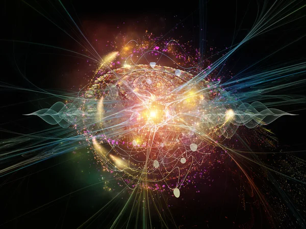 Синергії квантової хвиля — стокове фото