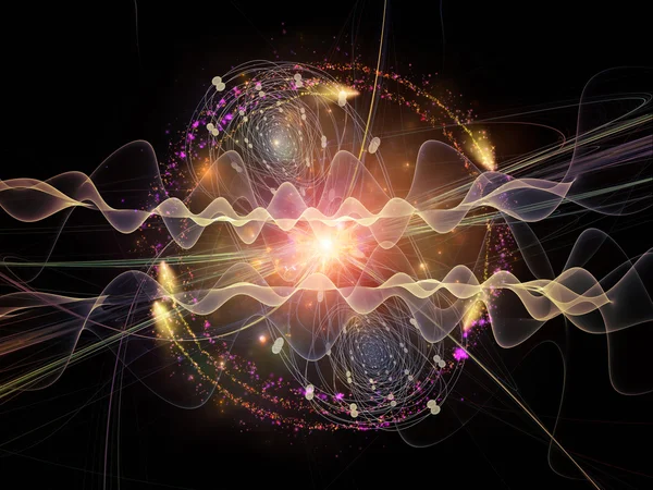 Прискорення квантова хвиля — стокове фото
