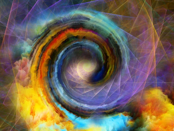 Visualizzazione del modello a spirale — Foto Stock