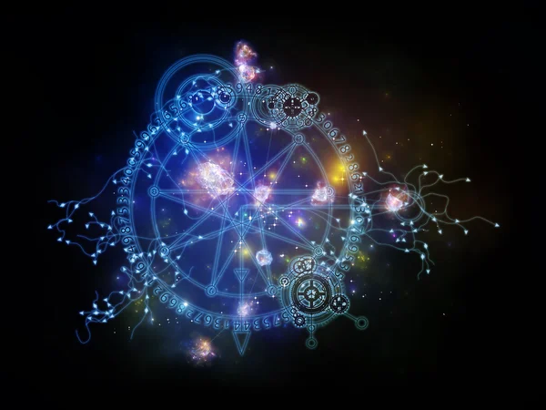 Astrologiska analys bakgrunden — Stockfoto