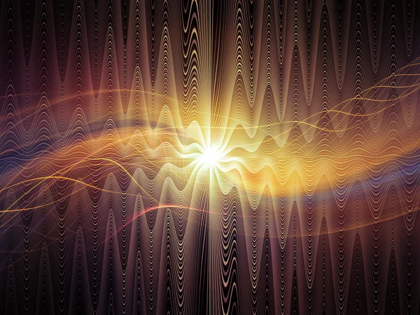 Doğru dijital ışık dalgaları — Stok fotoğraf