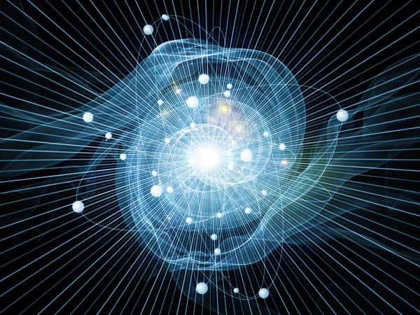 Atom kompozisyon arka plan — Stok fotoğraf