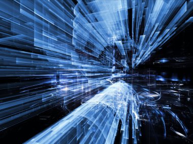 Fraktal şehir arka plan