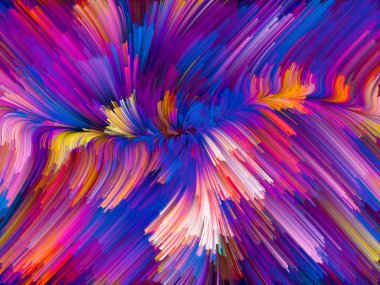 Dijital renkli girdap doğru