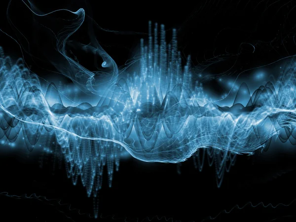 Віртуальний світлової хвилі — стокове фото